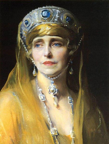 Philip Alexius de Laszlo Portrait of Queen Marie of Romania oil painting image